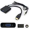 Add-On Addon Hdmi Male To Vga Female Black Adapter HDMI2VGAA